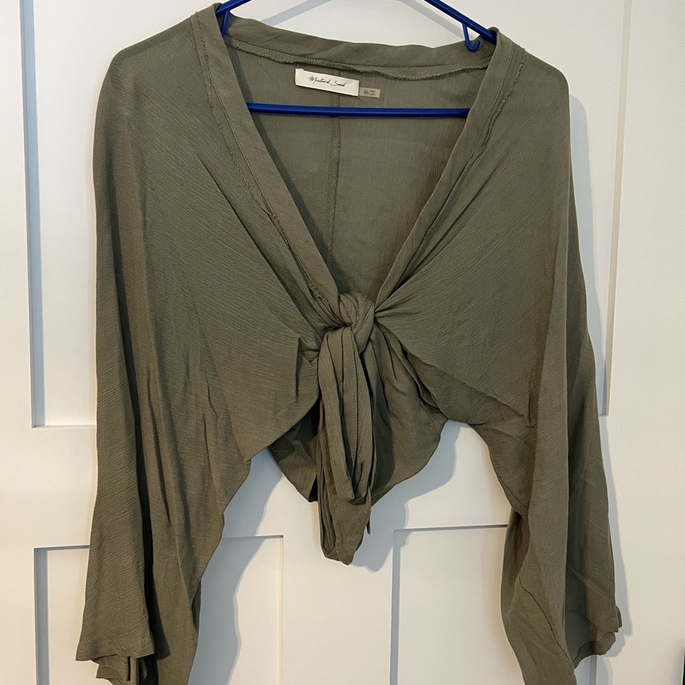 Olive Green Women's Top